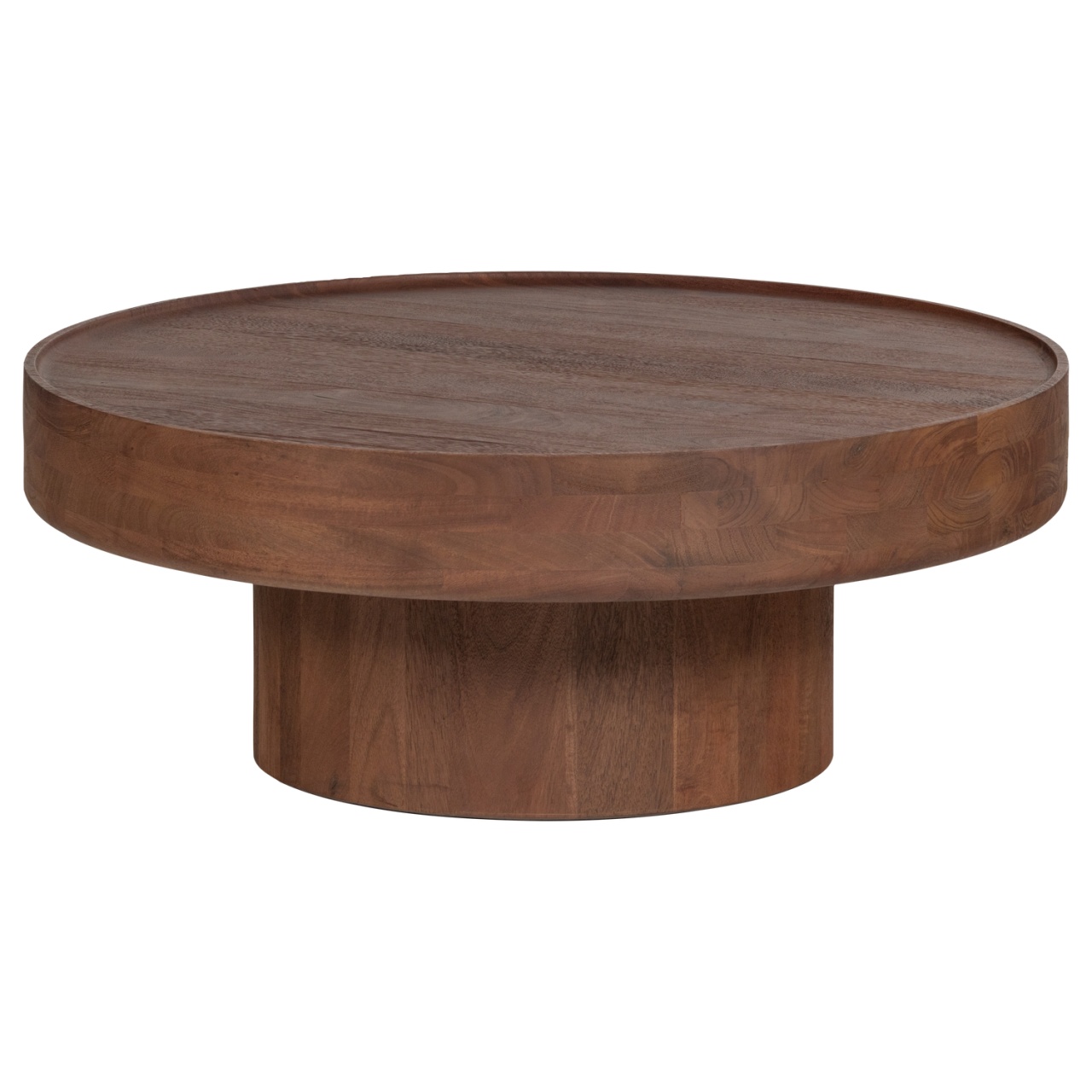 Coffee Tables Masa de cafea maro din lemn 90 cm Dara Woood