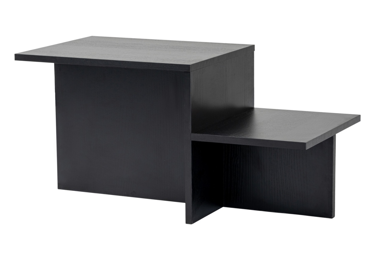 Coffee Tables Masa de cafea neagra 40x80 cm Harmony Nordure