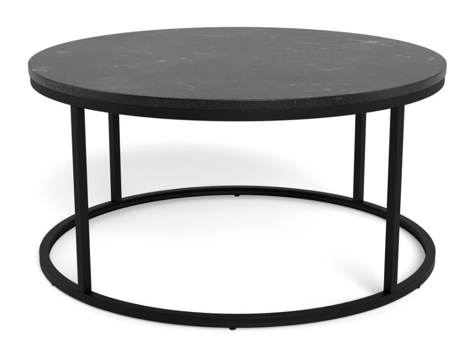 Coffee Tables Masa de cafea neagra din metal 80 cm Spiro Actona Company