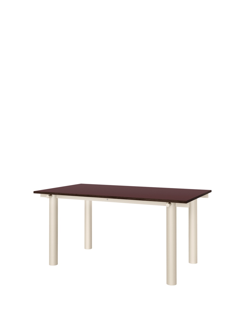 Masa dining crem casmir/rosu din metal 90x160 cm Atura Ferm Living