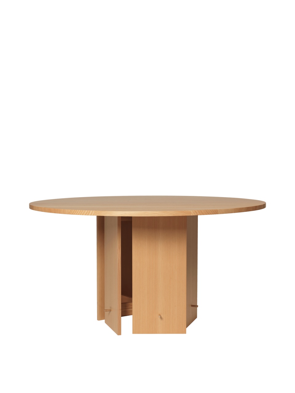 Tables Masa dining maro deschis din lemn 140 cm Aukko Ferm Living