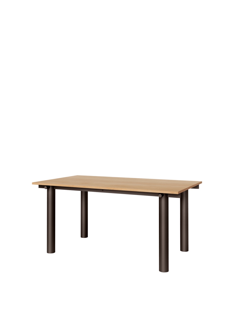Masa dining maro deschis/maro din metal 90x160 cm Atura Ferm Living