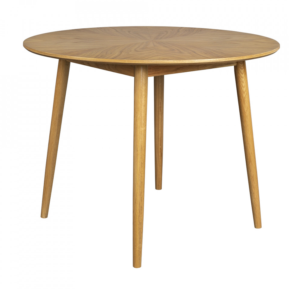 Quiet Object Masa dining maro din lemn 120 cm Fabio Quiet Object