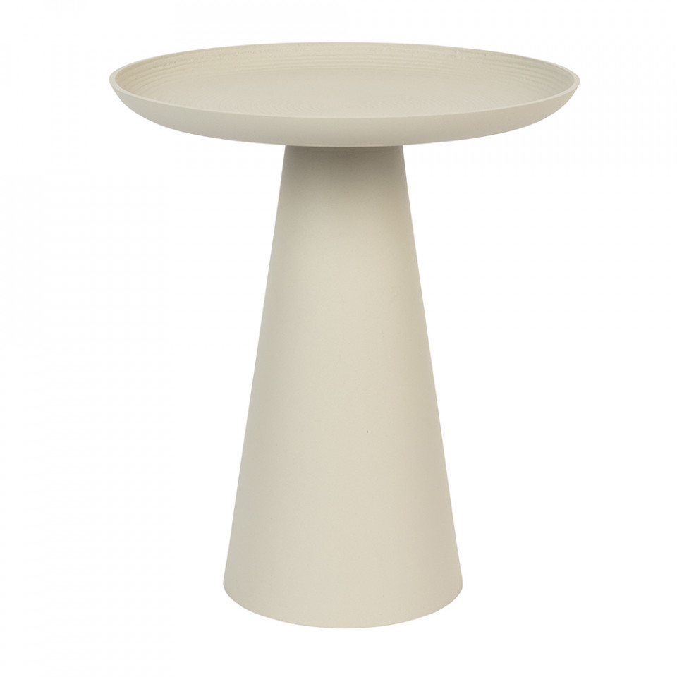 Quiet Object Masa laterala ivorie din metal 40 cm Ringar Quiet Object