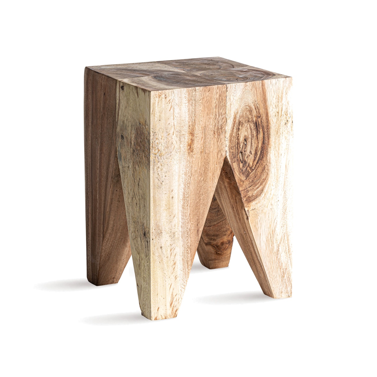 bucatarii rustice Masa laterala maro din lemn 30x30 cm Rimini Vical Home