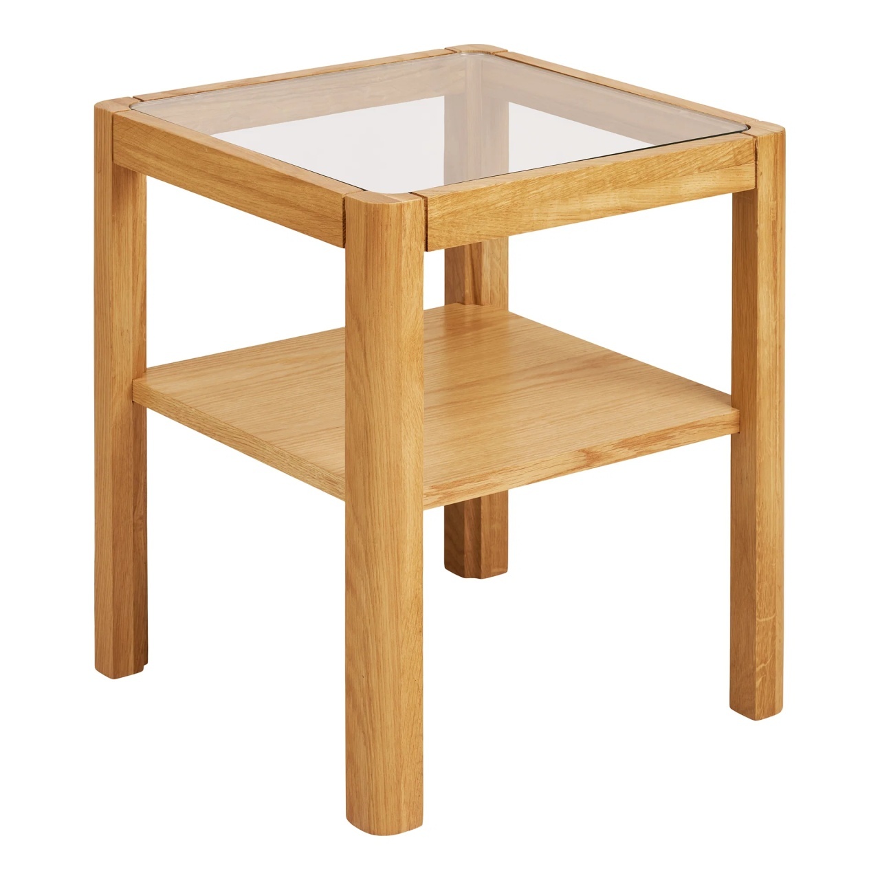 House Nordic Masa laterala maro din lemn 40x40 cm Lourmarin House Nordic