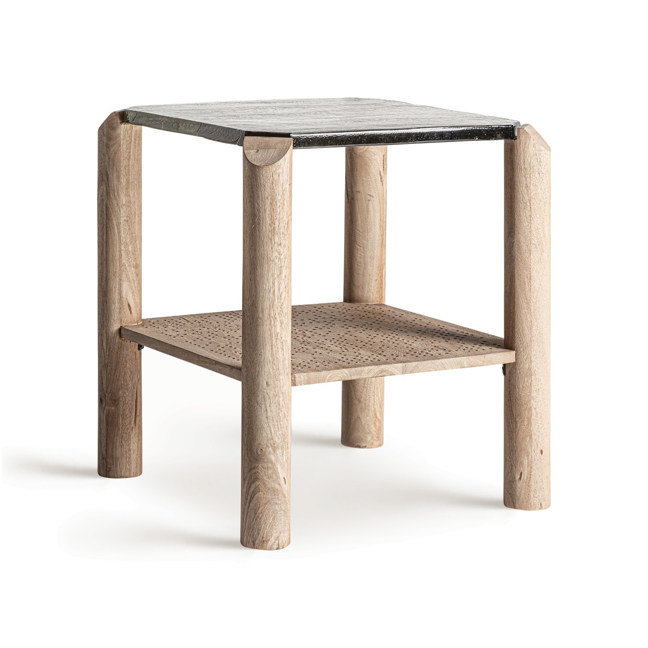 Accent Tables Masa laterala maro din lemn 61x61 cm Jacquard Vical Home