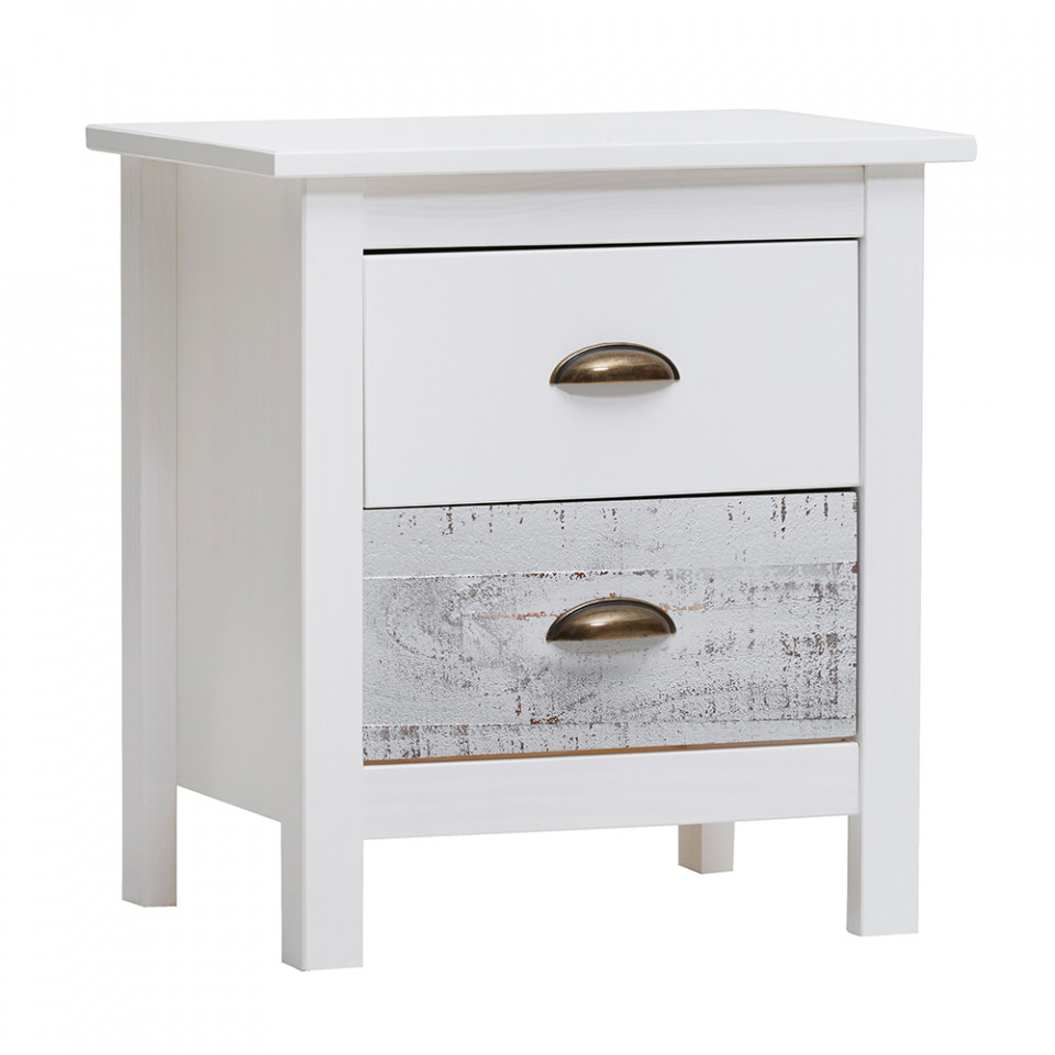 noptiera Noptiera multicolora din lemn Romantica The Home Collection