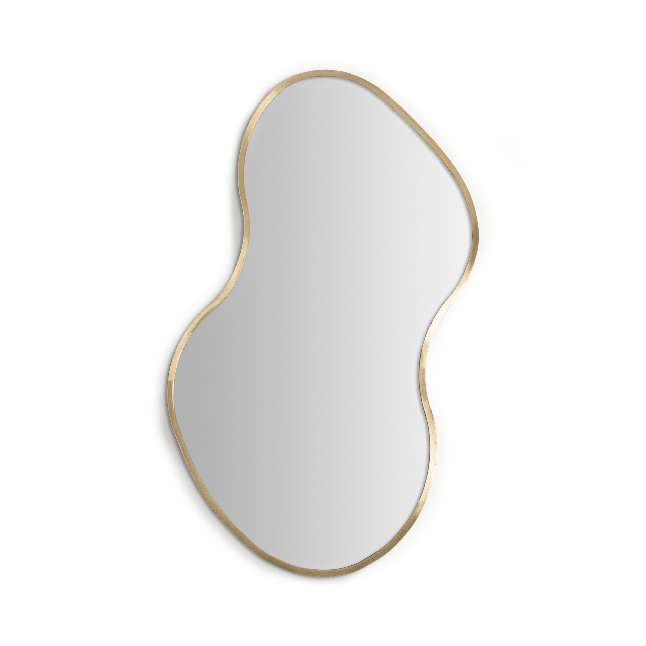 candelabre dormitor Oglinda asimetrica argintie/aurie din sticla 60x109 cm Rinhe Vical Home