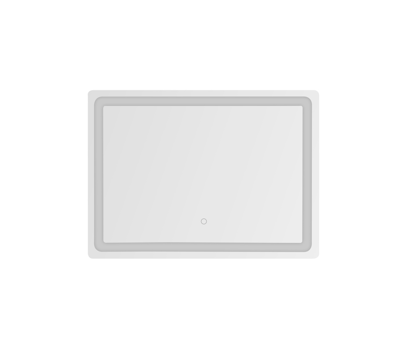 Mirrors Oglinda cu LED dreptunghiulara argintie din sticla 50x70 cm Arizona Zuma Line