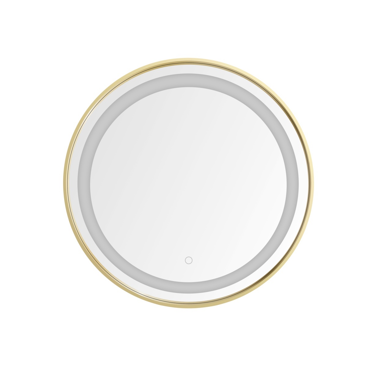 Mirrors Oglinda cu LED rotunda aurie/alba din metal 60 cm Marissa Zuma Line