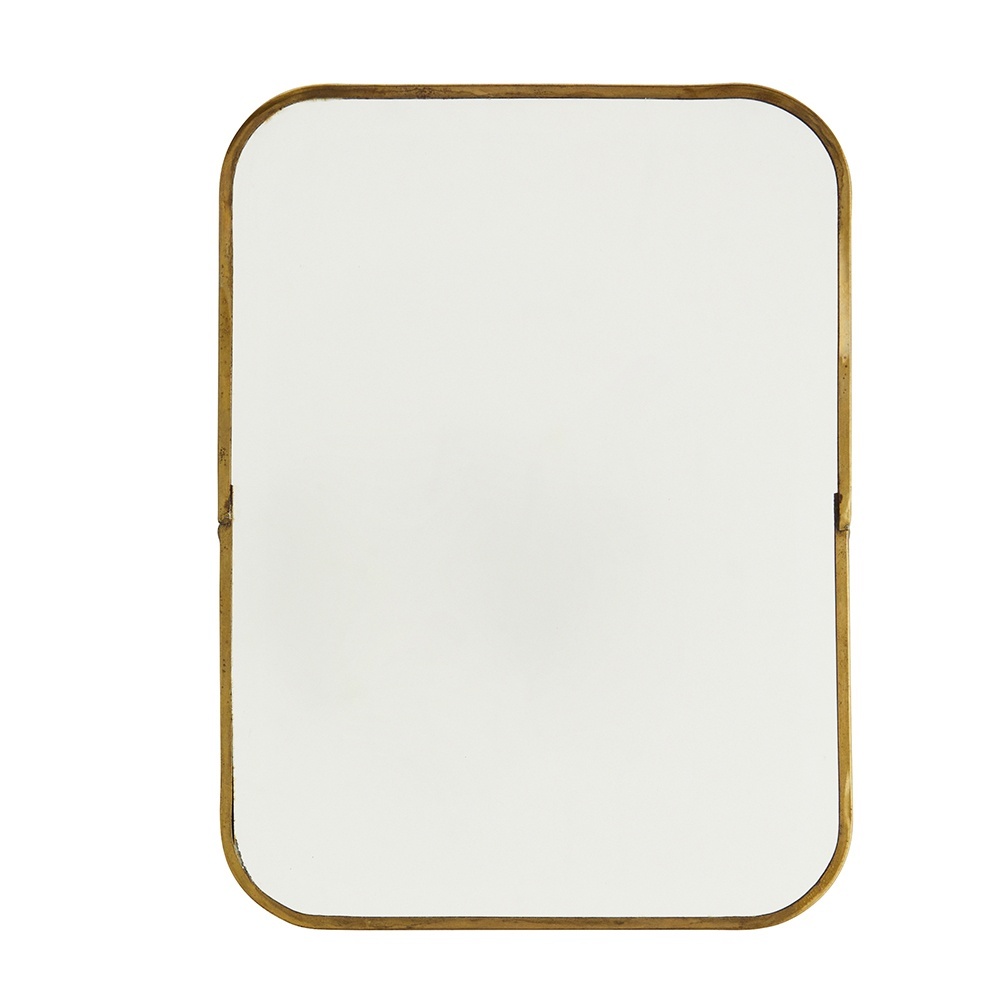 Cosmetic Tools Oglinda dreptunghiulara maro alama din metal 15x20 cm Vaness Madam Stoltz