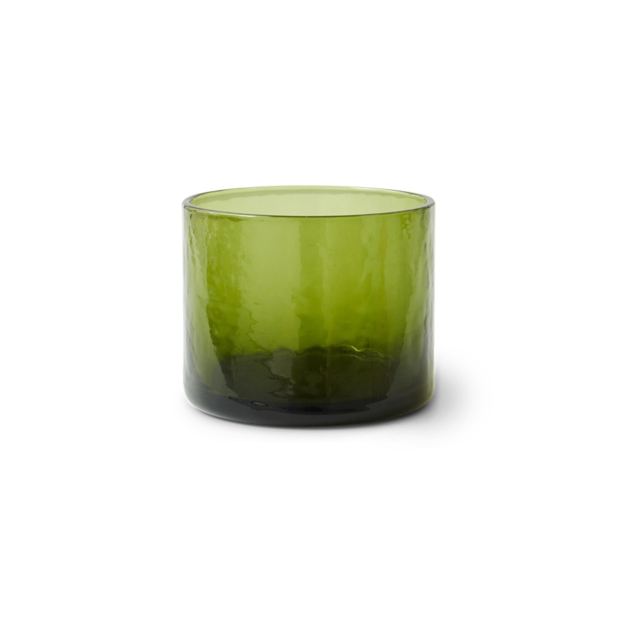 vitrina din sticla Pahar verde din sticla 250 ml Tube HKliving