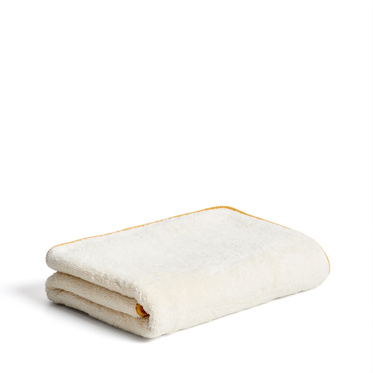 Towels Prosop crem/galben din bumbac 100x150 cm Sedora Kave Home