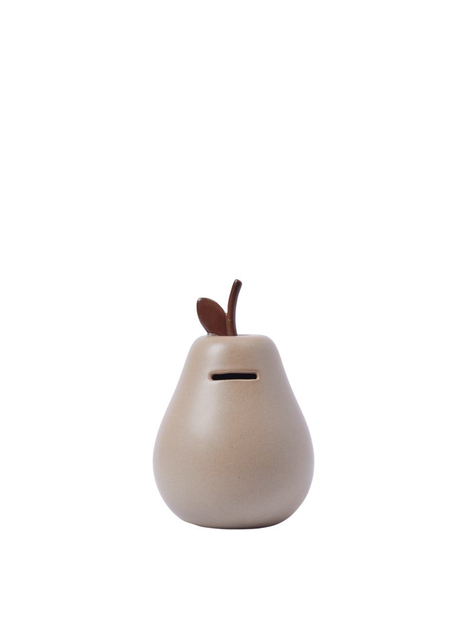 Pusculita bej casmir din ceramica 13 cm Pear Ferm Living