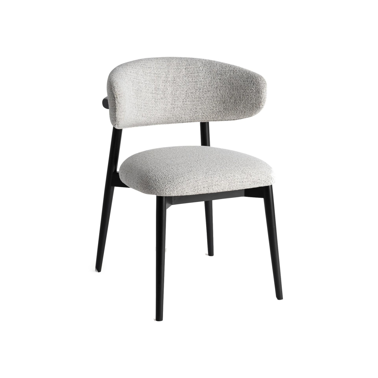 scaune dining gri Scaun dining gri/negru din lemn Erlec Vical Home