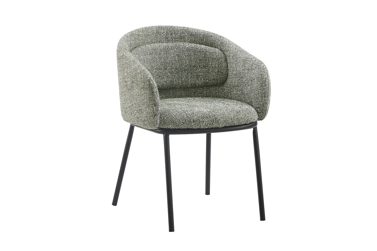 scaun elegant Scaun dining verde din textil Florenz The Home Collection