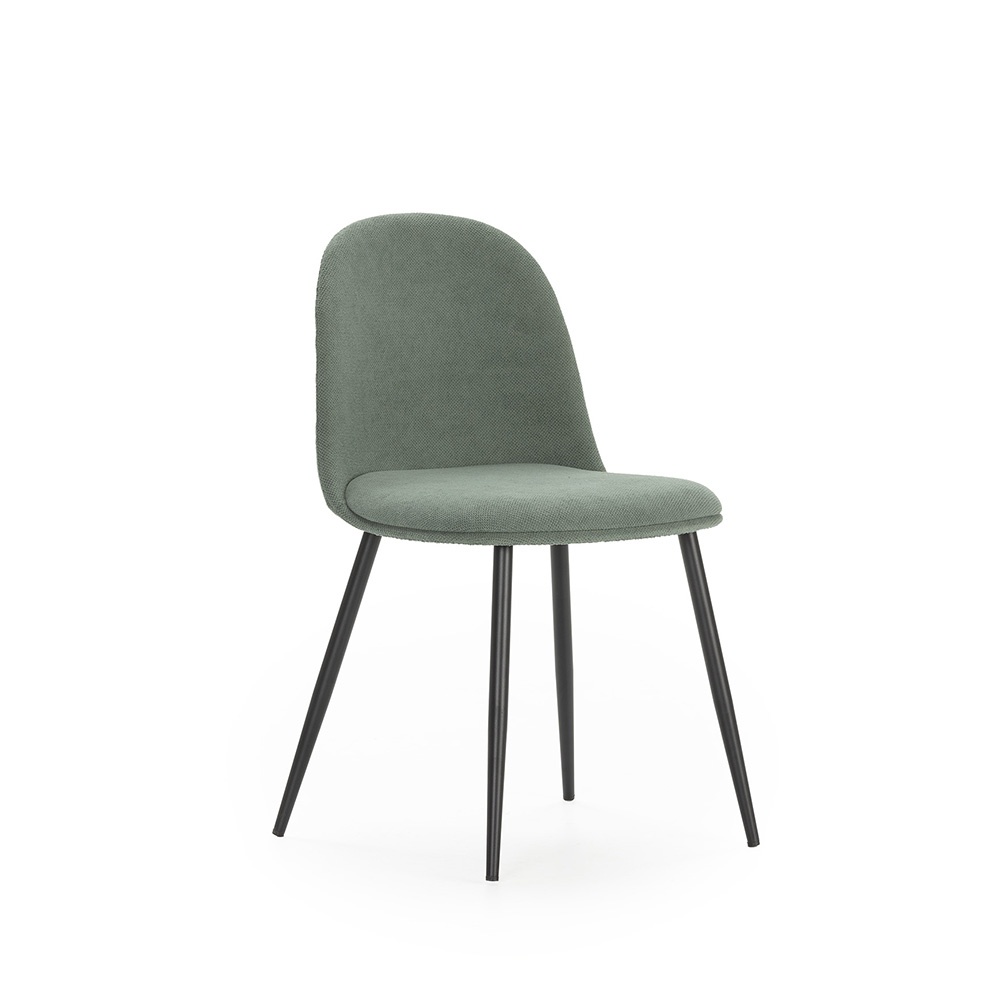 Quiet Object Scaun dining verde din textil Malila Quiet Object