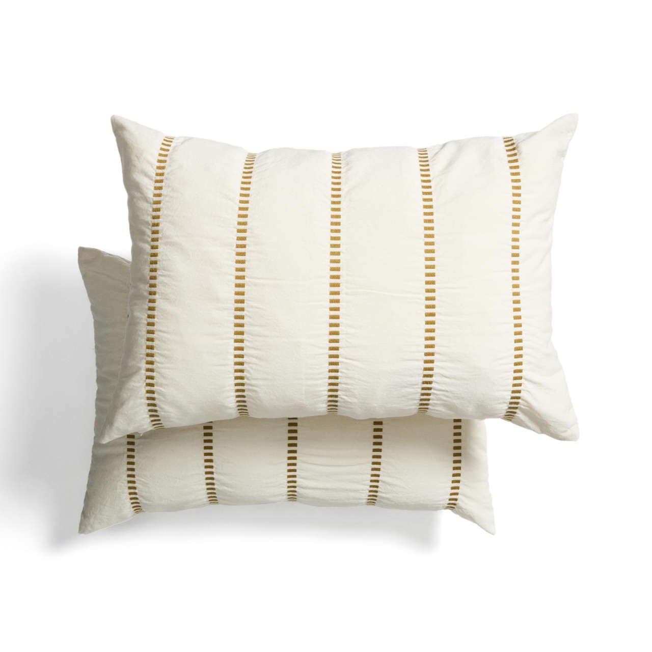 pilota pufoasa 200x230 cm cocolino/imitatie blana cu fete de perna Set 2 fete de perna galben mustar din bumbac 40x60 cm Lidala Kave Home