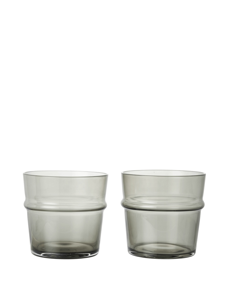 set pahare apa Set 2 pahare gri din sticla 300 ml Boya Ferm Living
