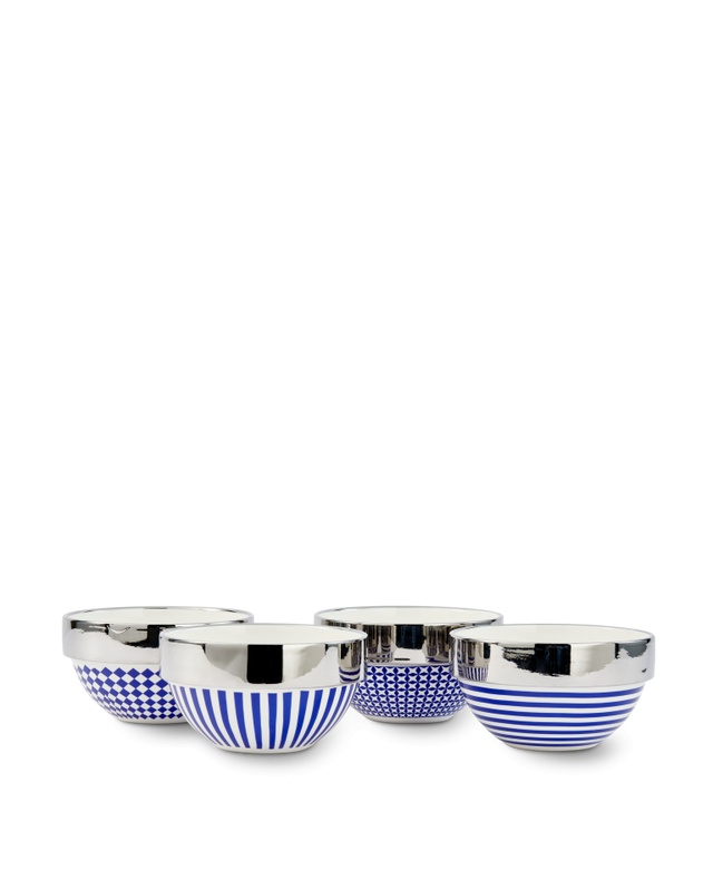 Dinnerware Set 4 boluri albastre din ceramica 14 cm Aunty Pols Potten