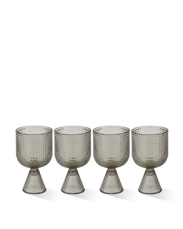 set pahare apa Set 4 pahare pentru vin gri deschis din sticla 390 ml Rooftop Pols Potten