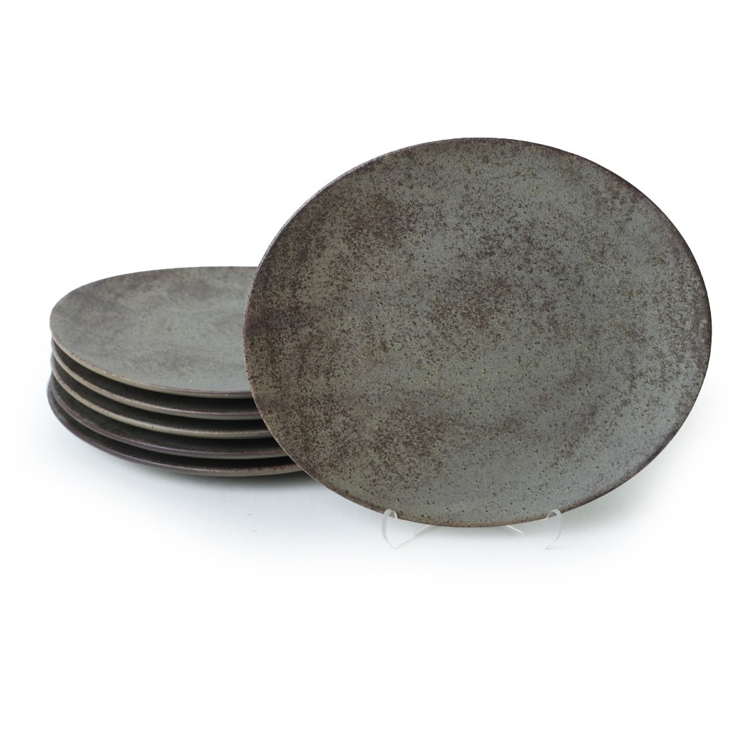 Plates Set 6 farfurii pentru desert maro din ceramica 23 cm Wem The Home Collection