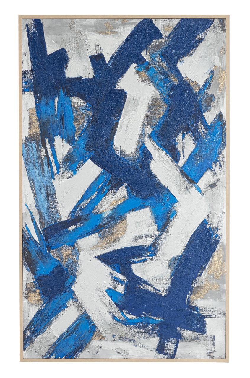 Posters, Prints, & Visual Artwork Tablou multicolor din fibre naturale 124x204 cm Bold M148 Bizzotto
