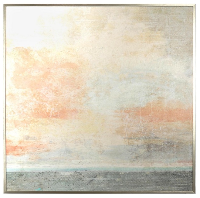 Posters, Prints, & Visual Artwork Tablou multicolor din fibre naturale 90x90 cm Gallery Bizzotto