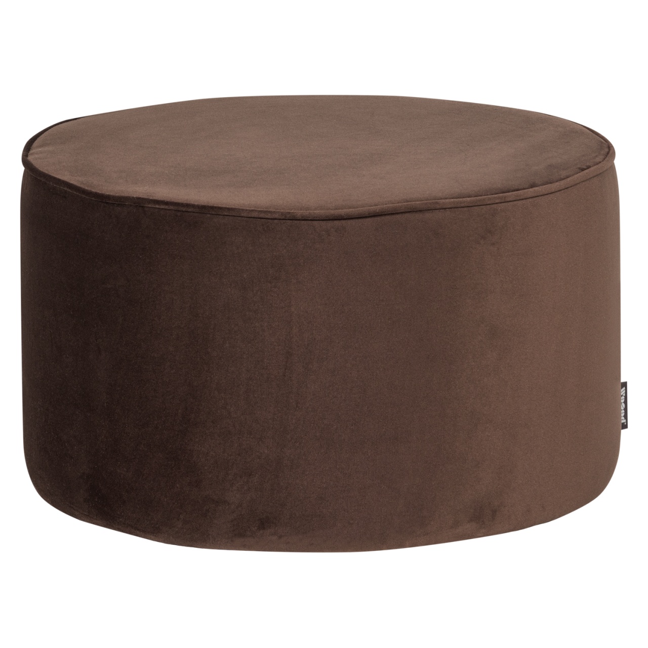 Ottomans Taburet rotund maro inchis din catifea 60 cm Sara Woood