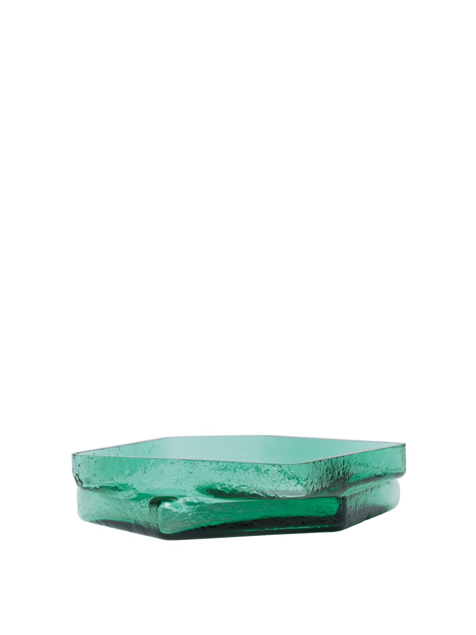 Decorative Bowls Tava decorativa verde din sticla 29x30 cm Muro Ferm Living