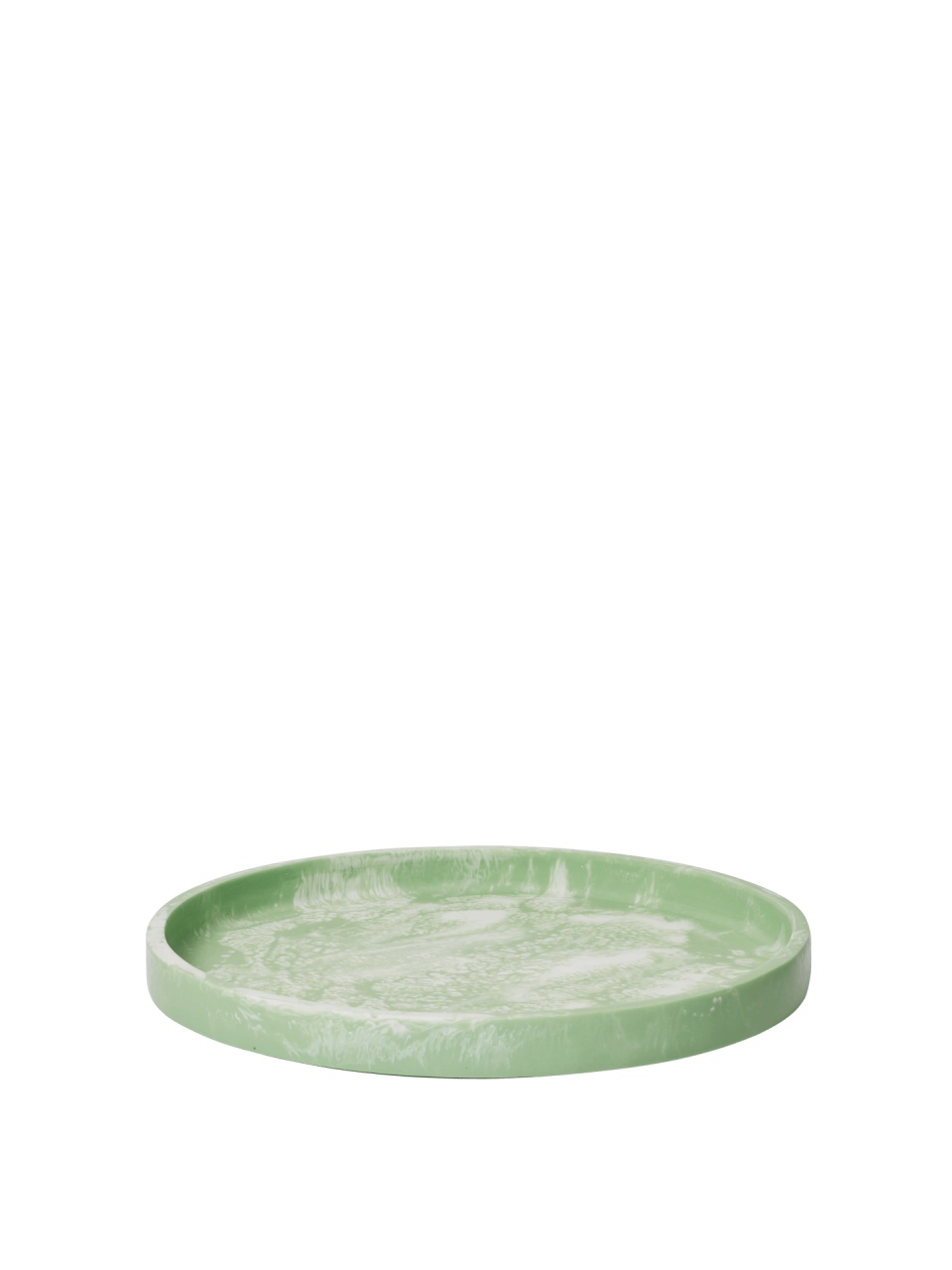Tava rotunda verde din fibre naturale 30 cm Mist Ferm Living