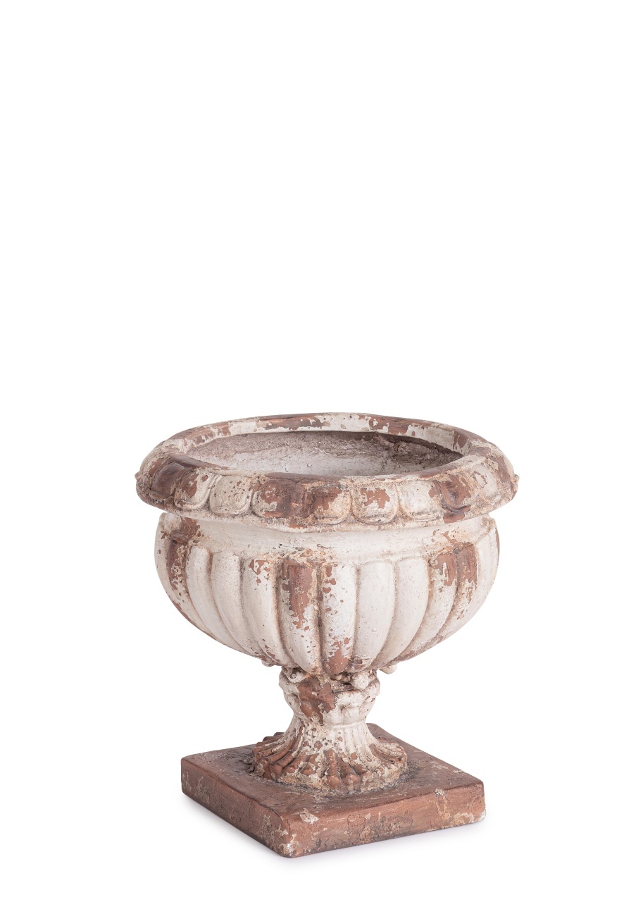 Pots & Planters Vaza bej din piatra 40 cm Saiful Bizzotto