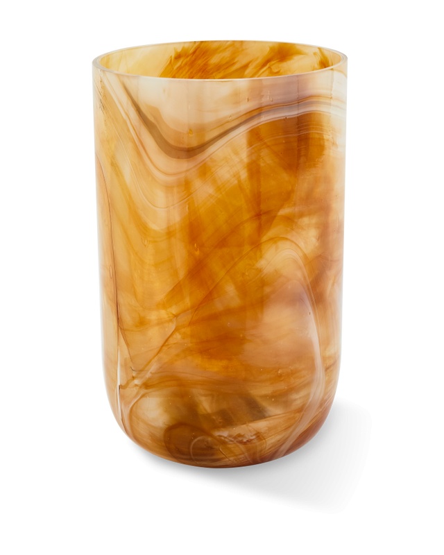 Vases Vaza bej din sticla 30 cm Marbled Pols Potten