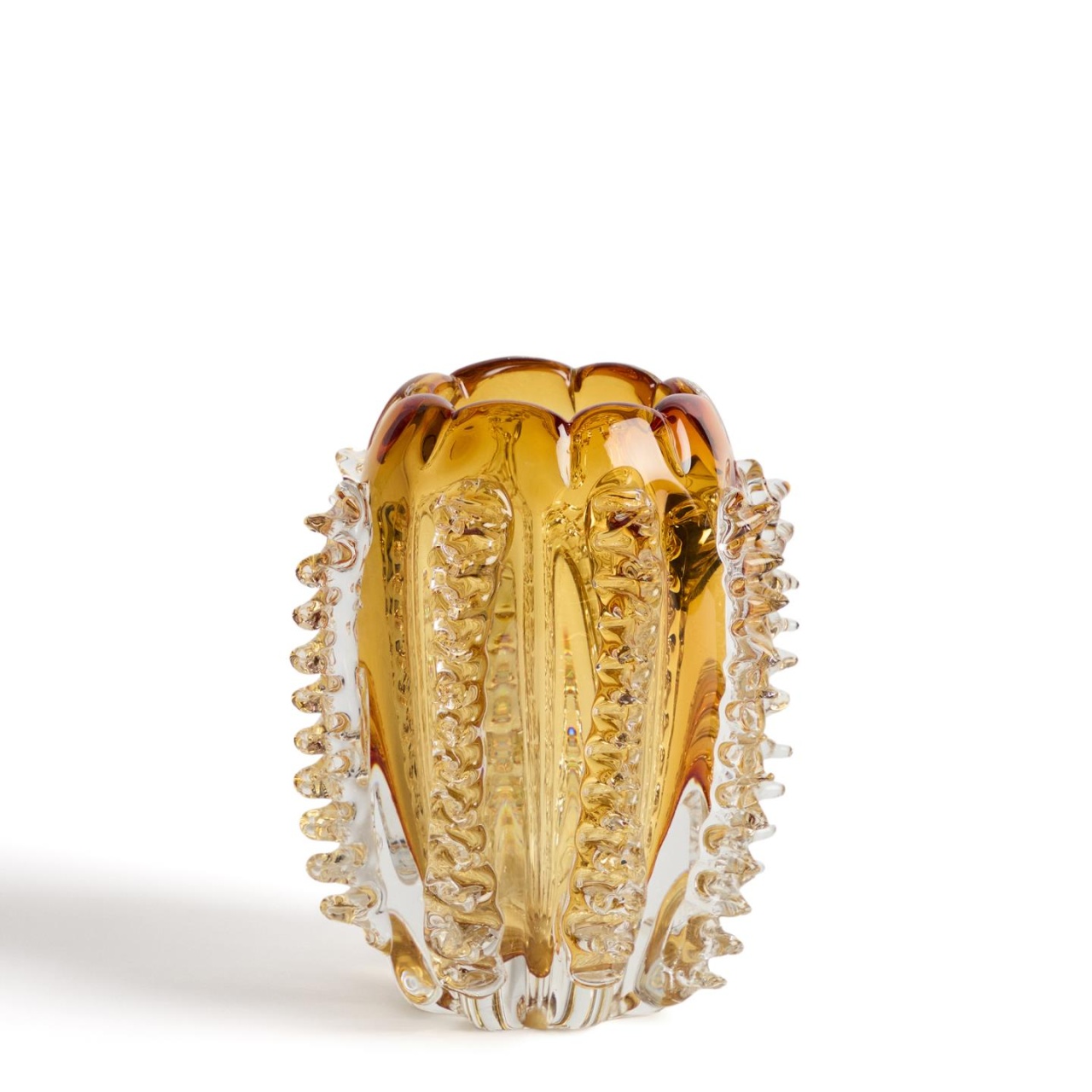 home generators Vaza portocalie din sticla 23 cm Nicora Kave Home