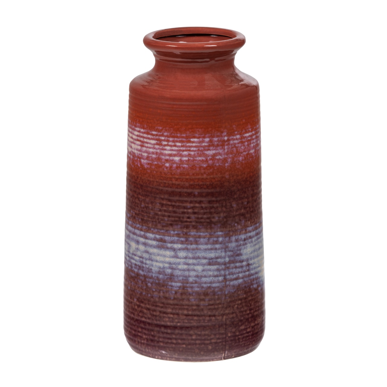 Vases Vaza rosie/mov din ceramica 38 cm Deccenia Woood