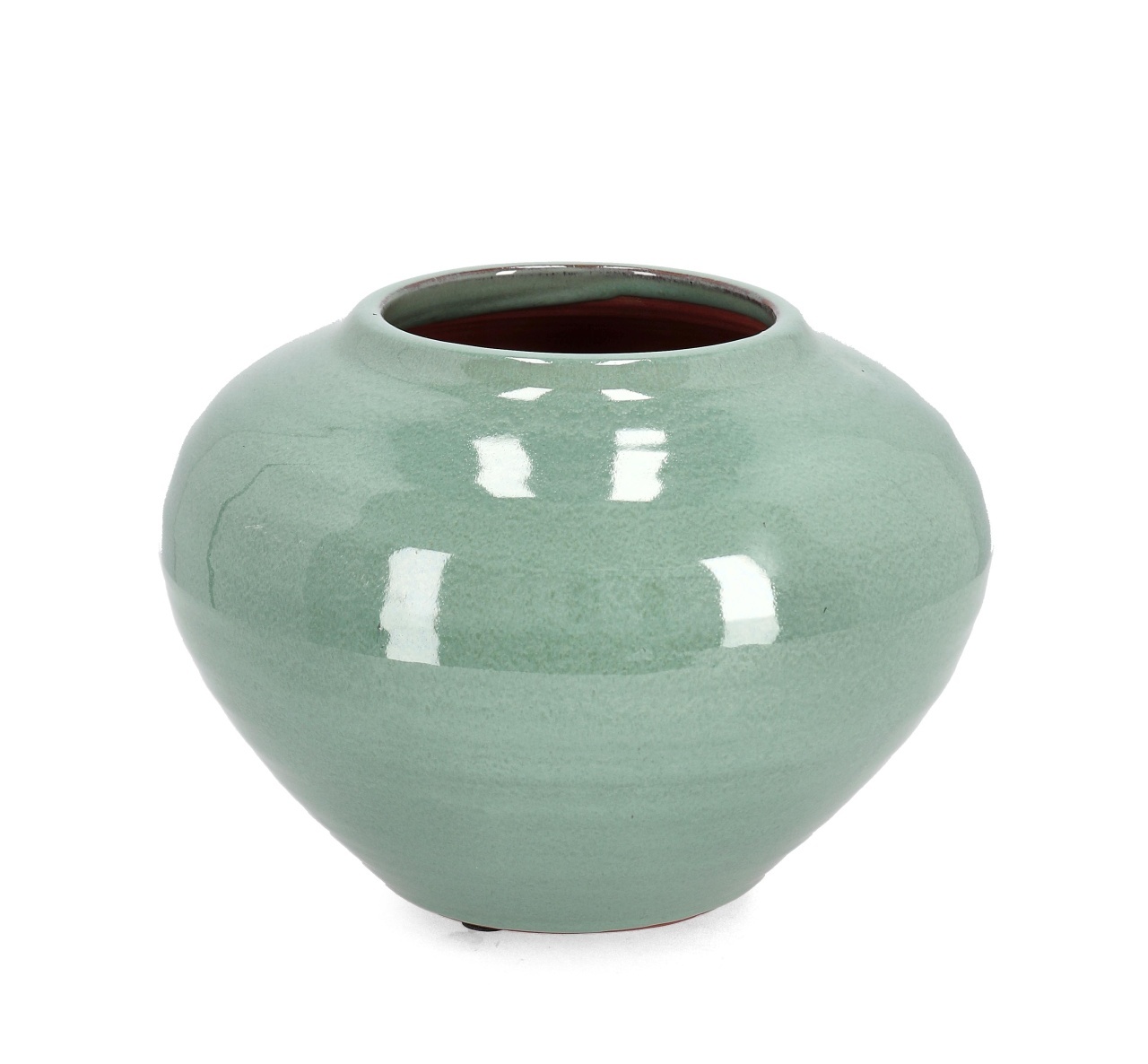 Vases Vaza verde din ceramica 18 cm Esma Bizzotto
