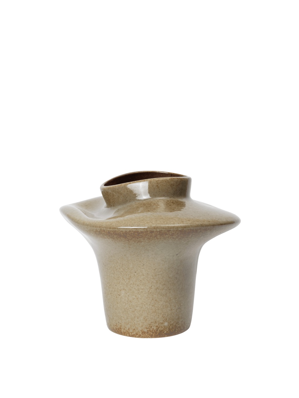 Vases Vaza verde din metal 22 cm Evio Ferm Living