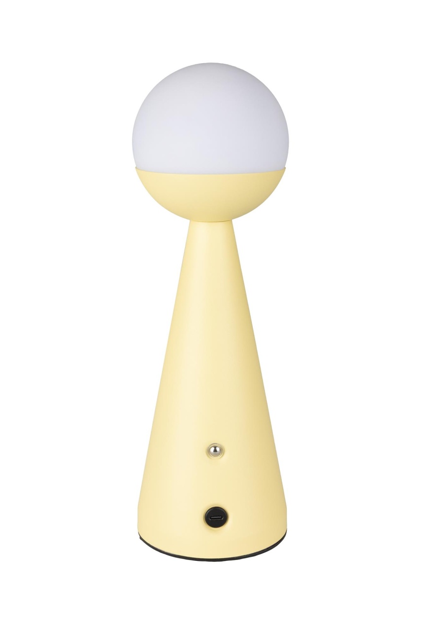 Lamps Veioza galben lamaie din metal 30 cm Bello Zuiver