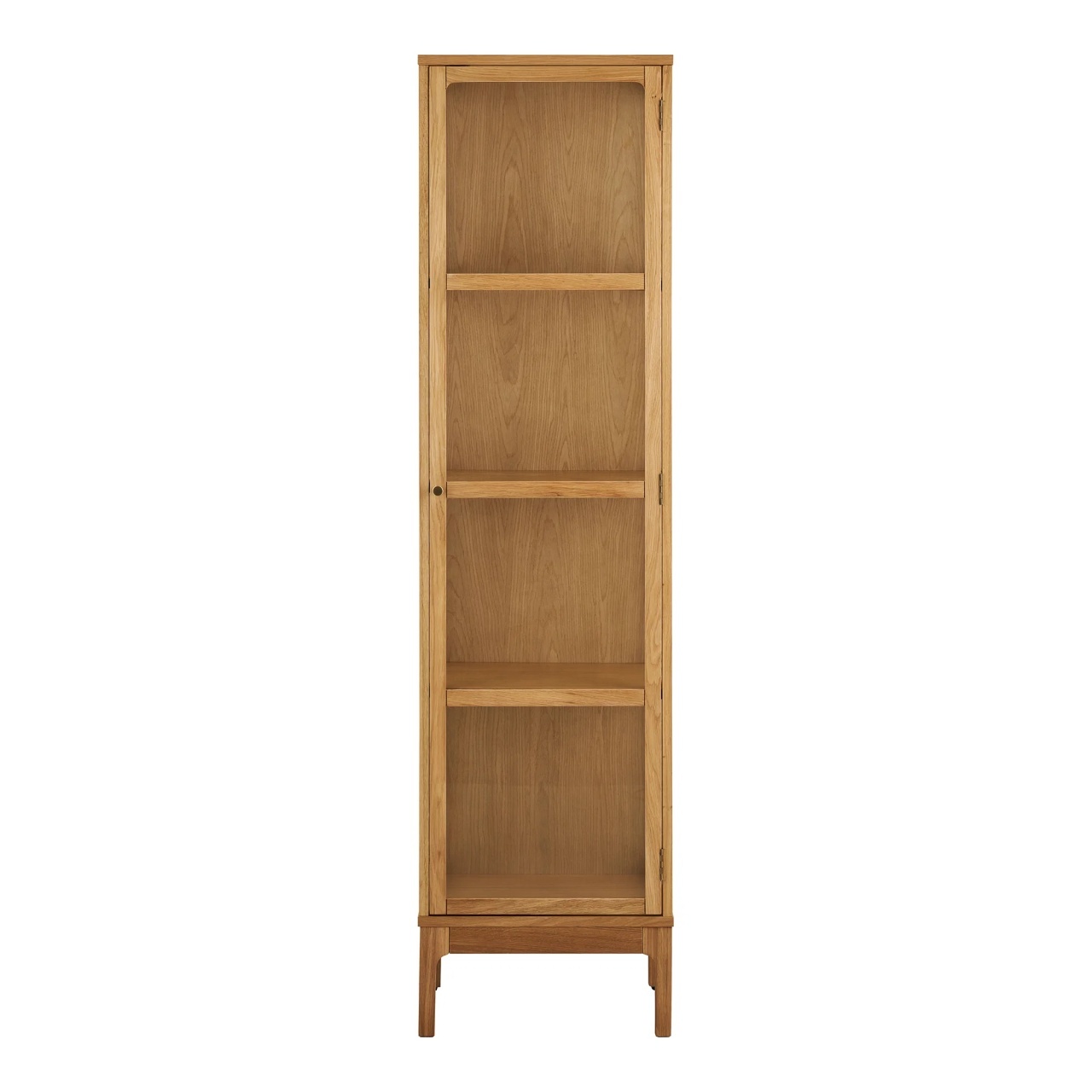 Vitrina maro din lemn 180 cm Zamora House Nordic