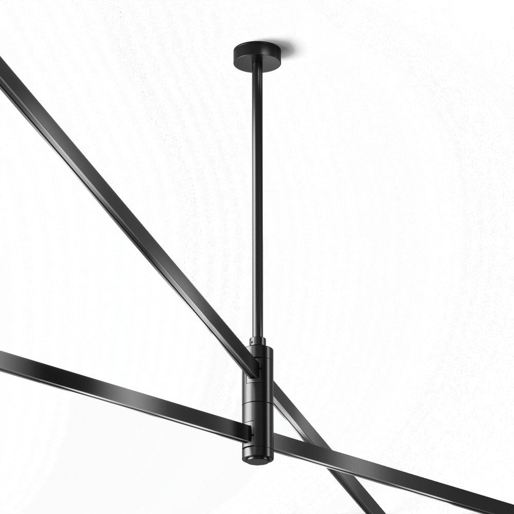 Maytoni Accesoriu pentru sina negru din metal Flarity Medium Double Mount Maytoni