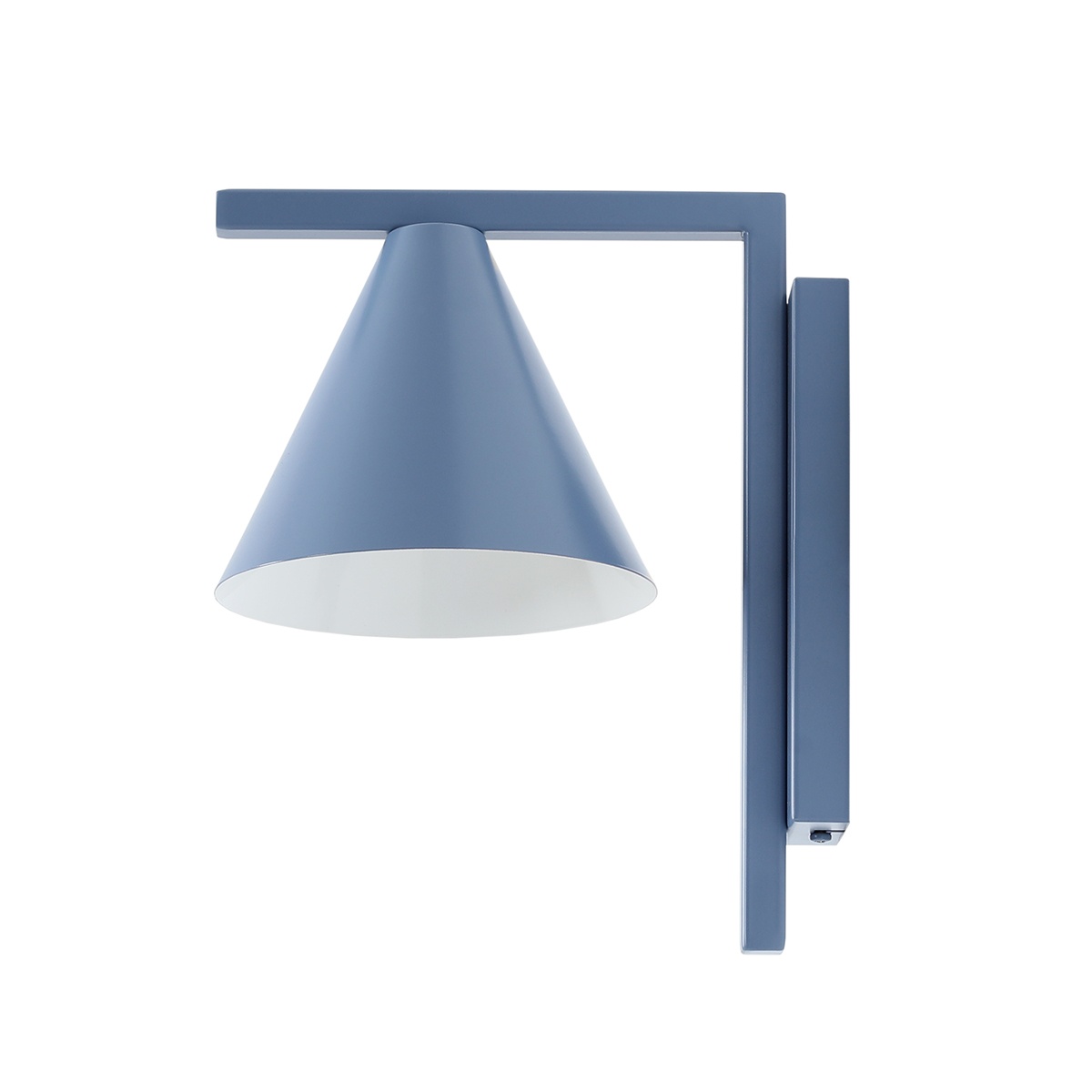 Quiet Object Aplica albastra din metal Form Quiet Object