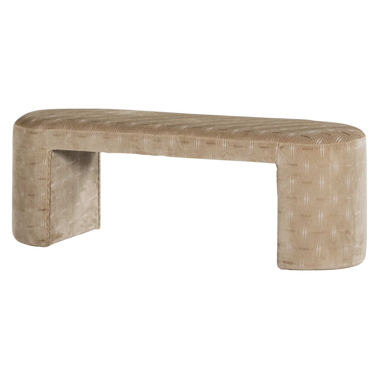 Chairs Bancheta crem din textil 130 cm Jacob Woood