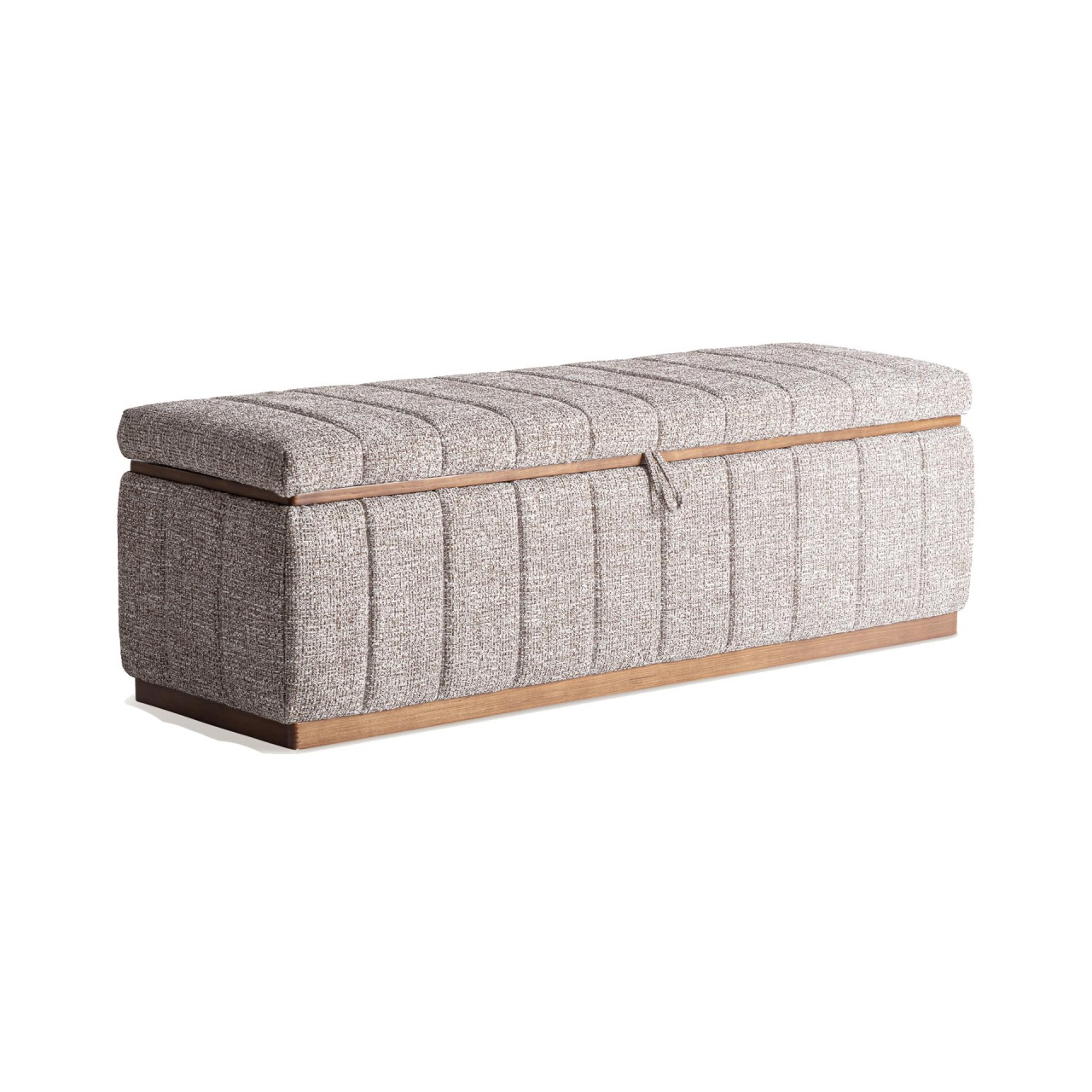 hol Bancheta gri din textil 143 cm Ontoria Vical Home