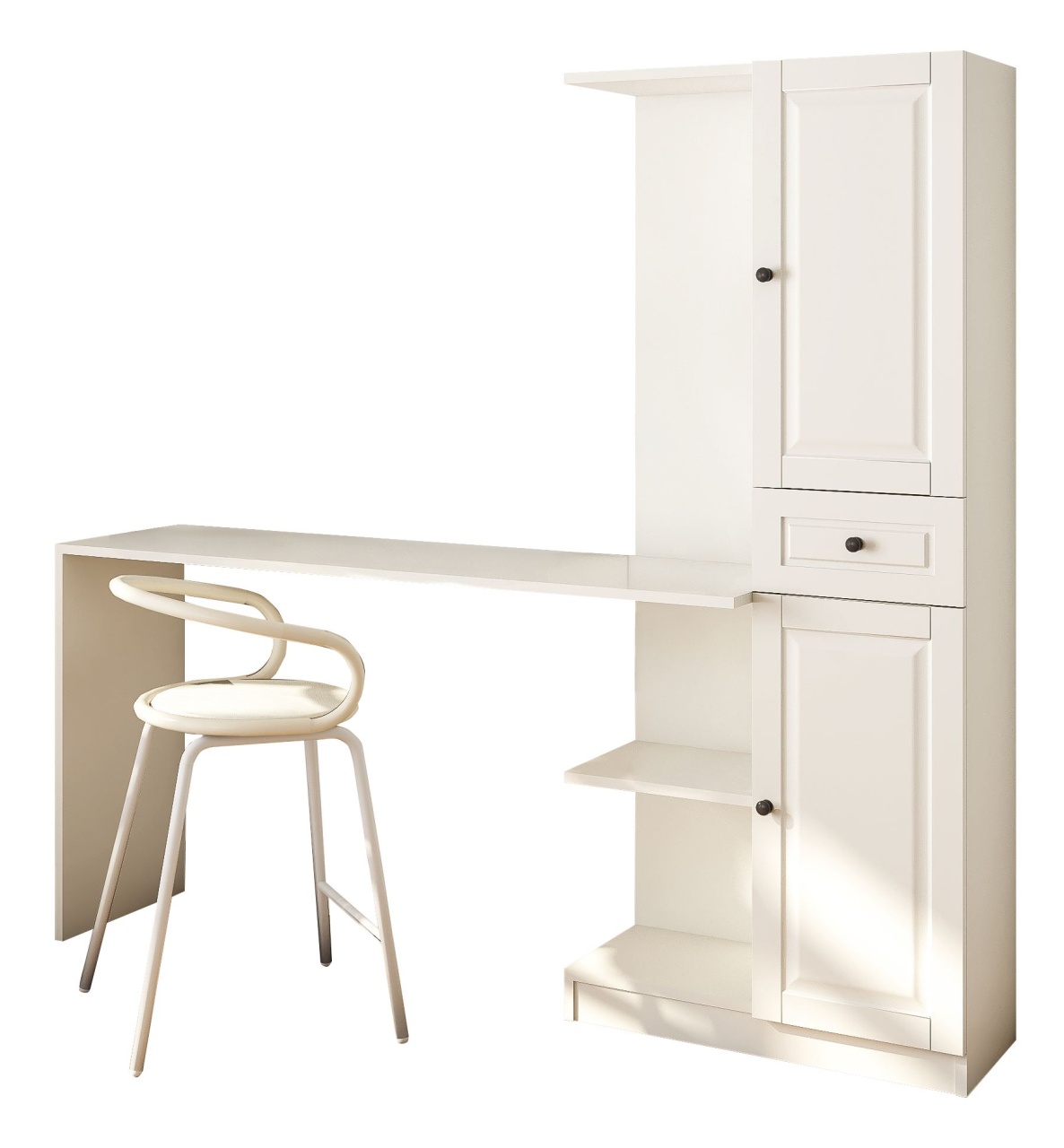 Office Furniture Birou cu biblioteca alb Ola The Home Collection