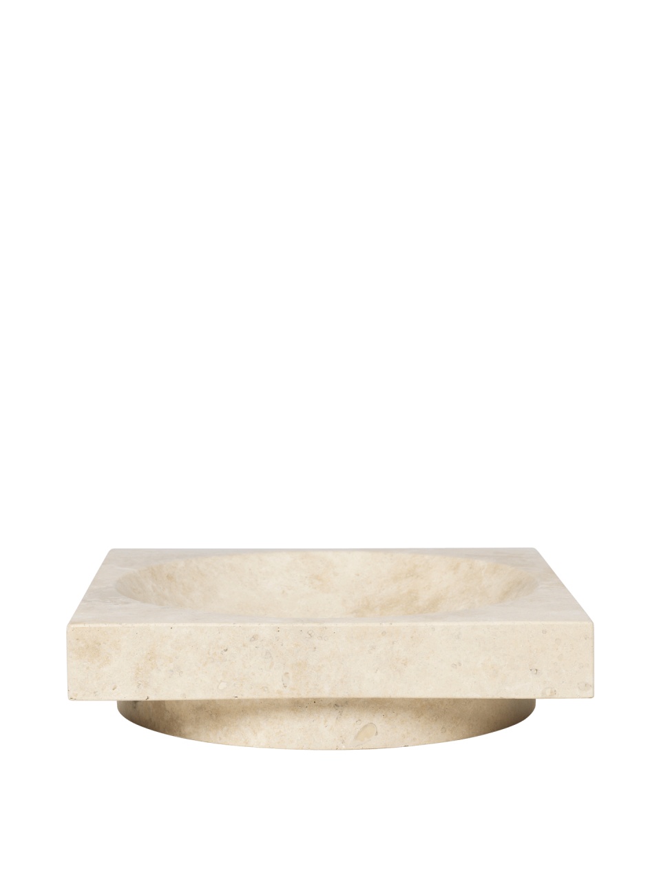 Decorative Bowls Bol decorativ bej din piatra 27x27 cm Hew Ferm Living