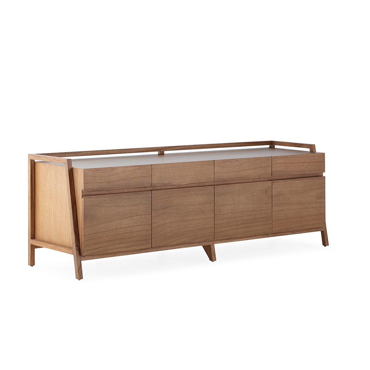 Buffets & Sideboards Bufet inferior maro din lemn 180 cm Alfred Thai Natura