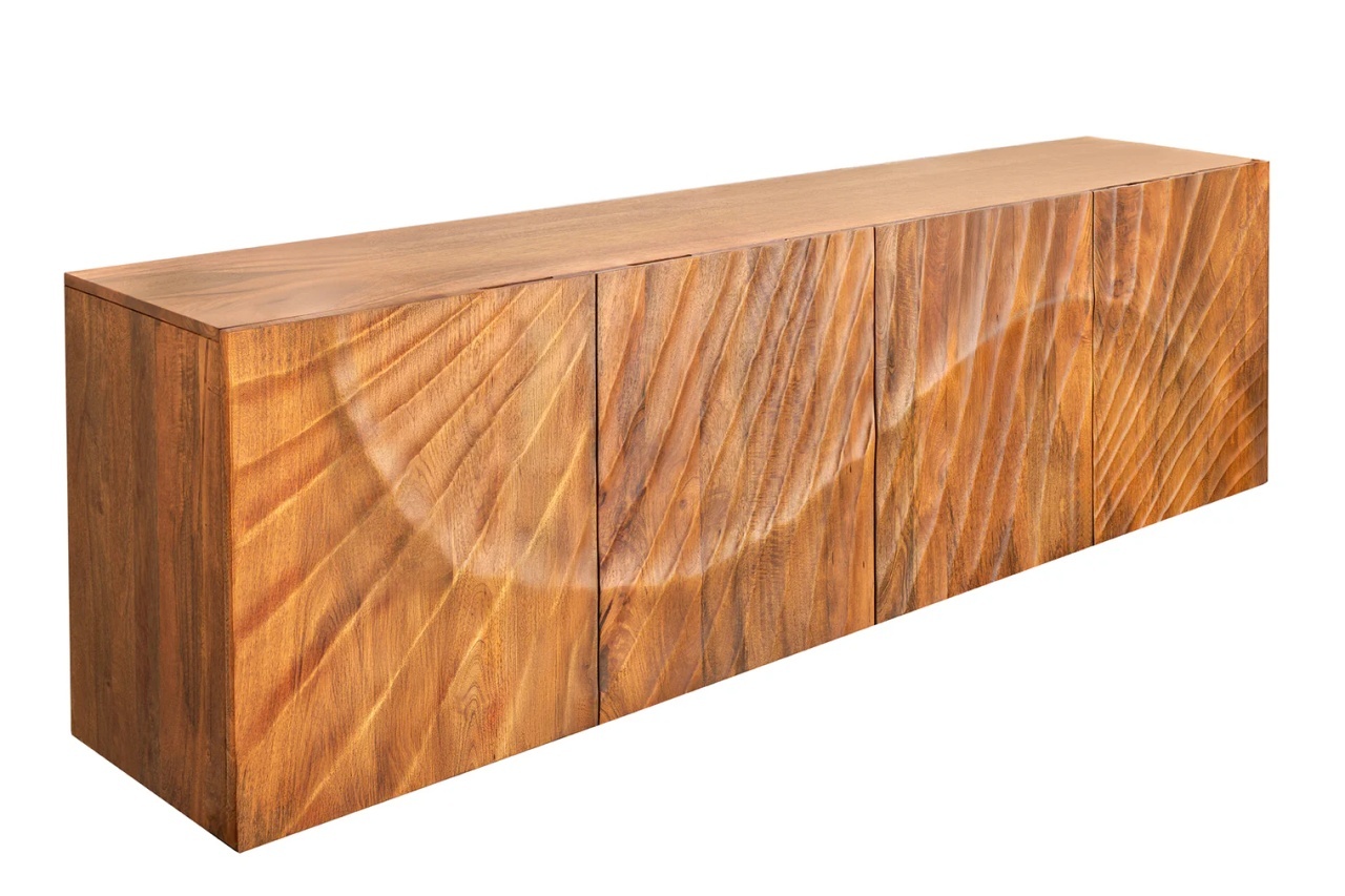 bufet living Bufet inferior pentru perete maro din lemn 177 cm Scorpion The Home Collection