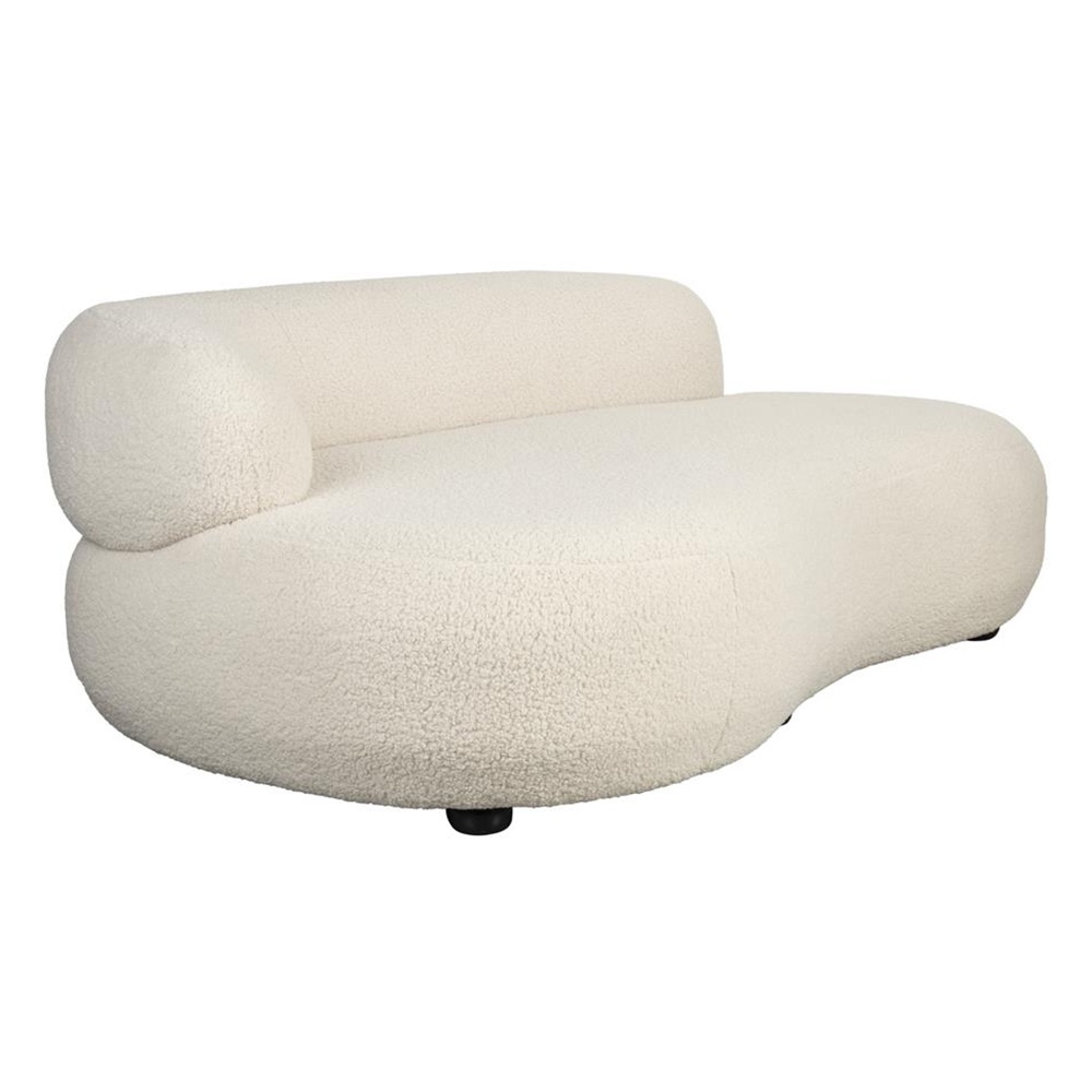 Quiet Object Canapea alba din textil pentru 2,5 persoane Noxx Quiet Object