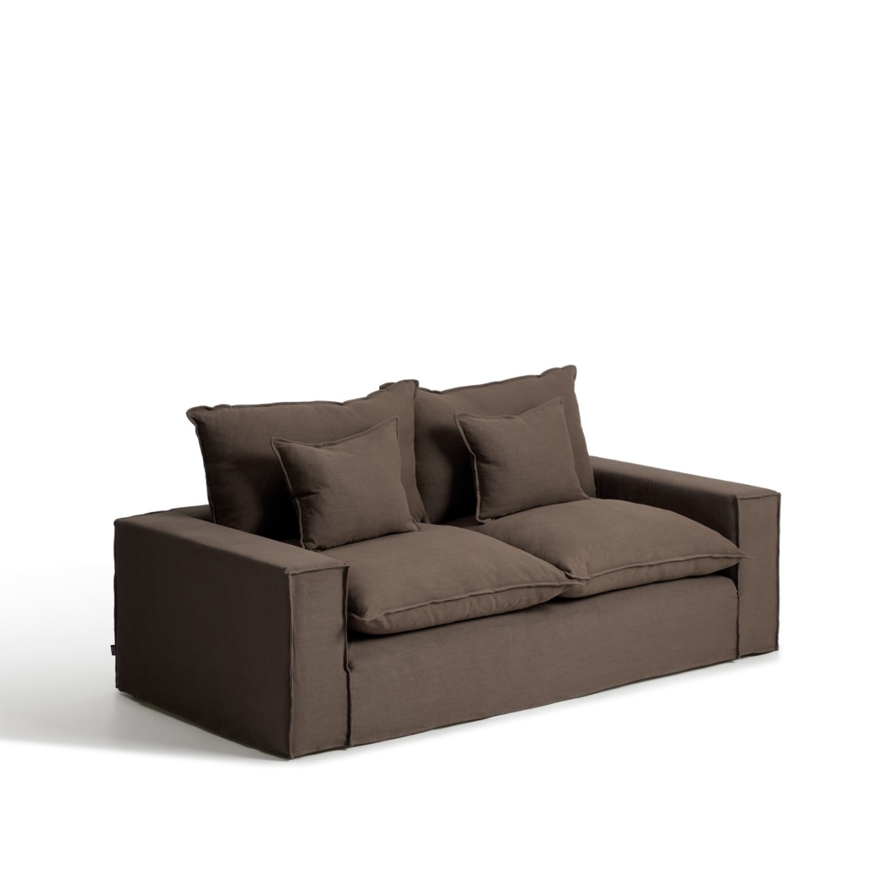 Sofas Canapea grej din textil pentru 2 persoane Anarela S Kave Home